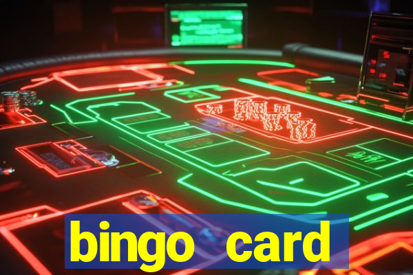 bingo card generator with pictures